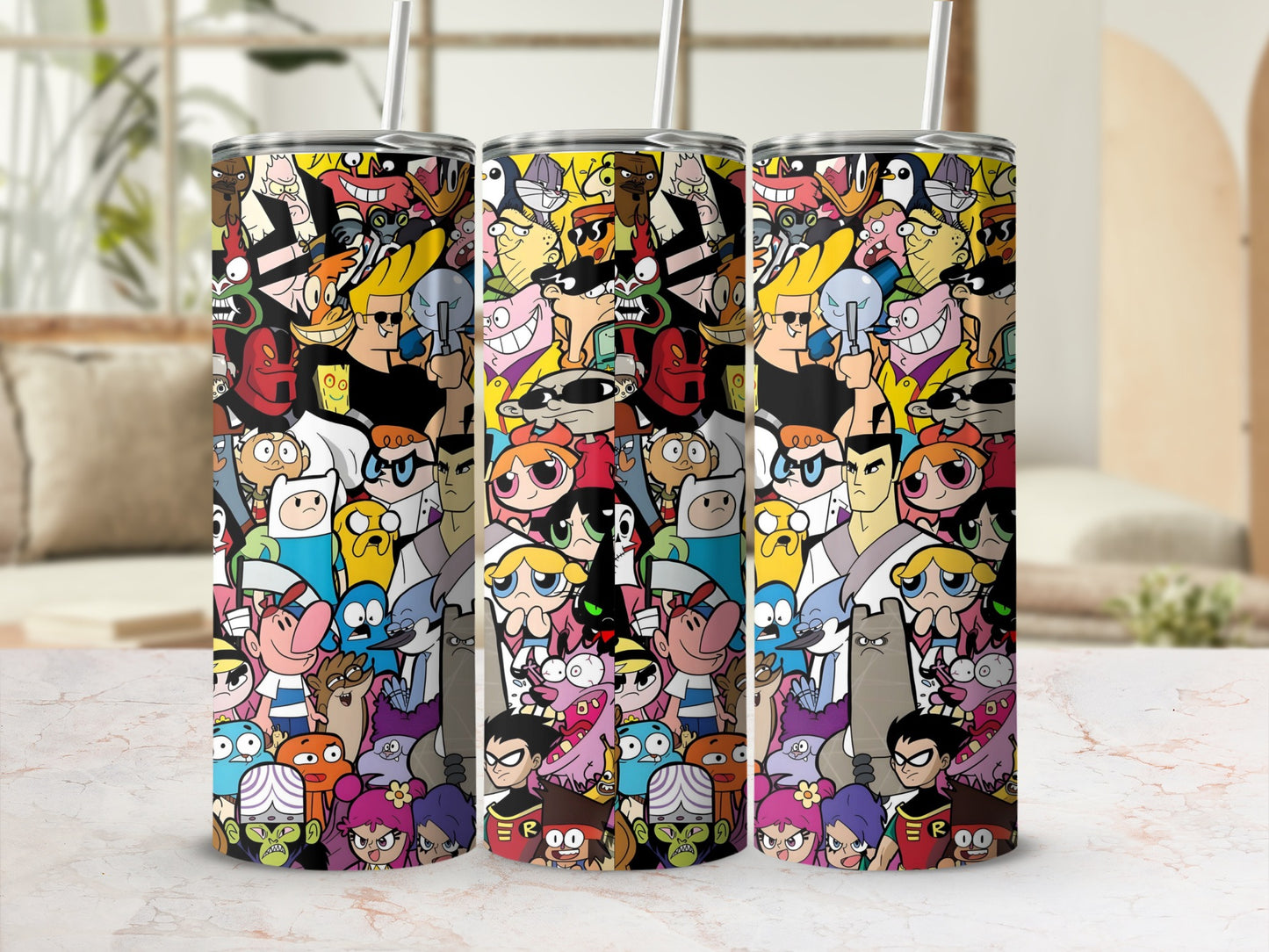 Cartoon Mashup Characters Tumbler for Drinks