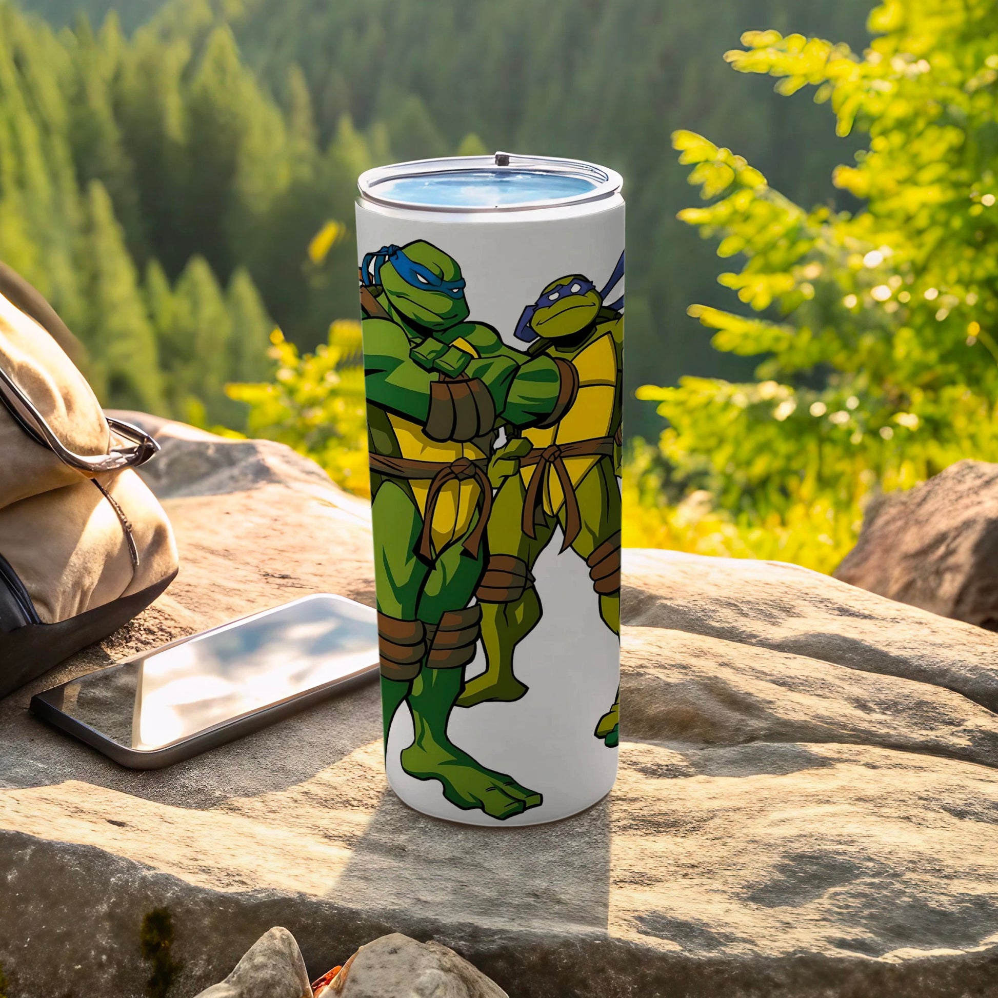 Ninja Turtle Outdoor Scene Stainless Steel Tumbler
