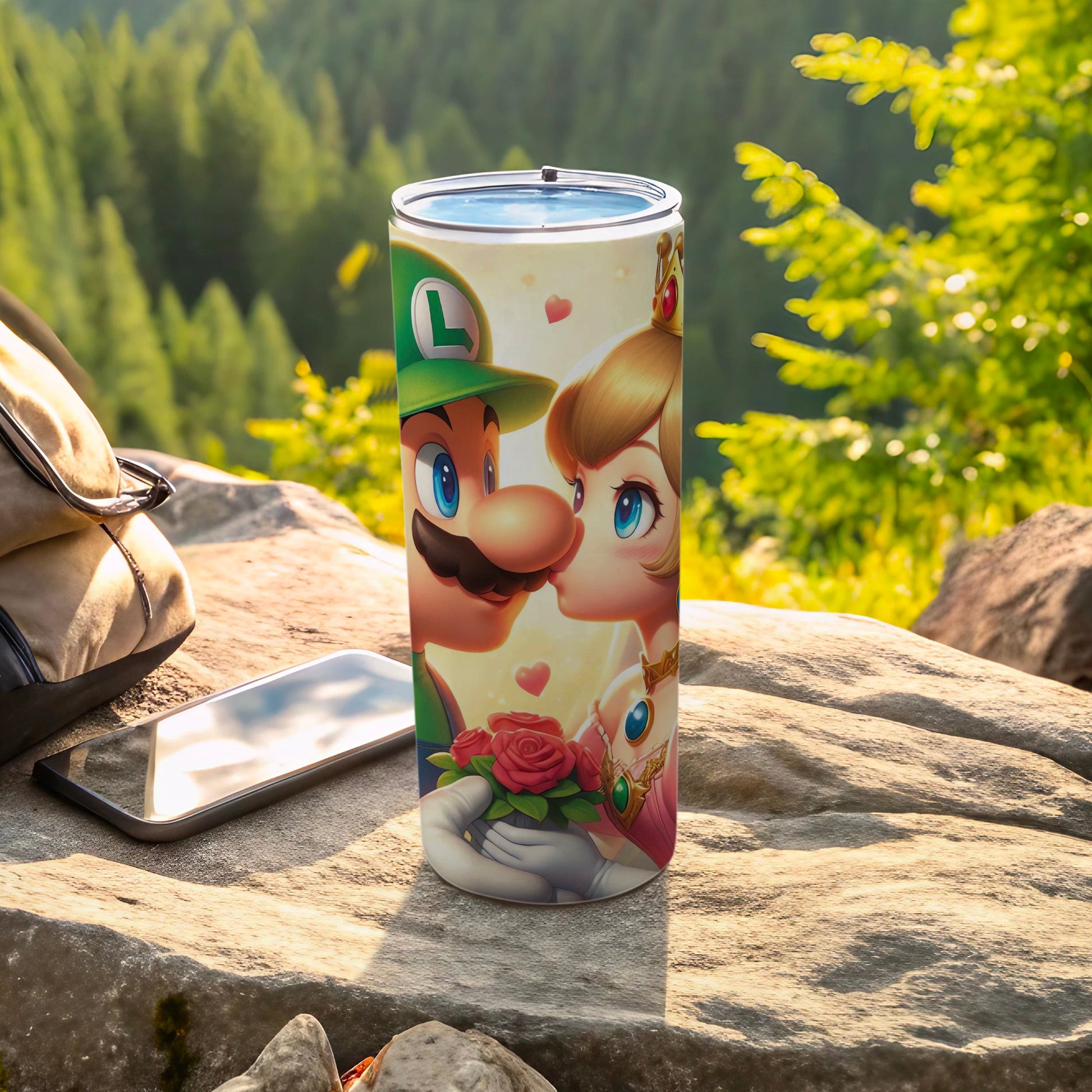 Cute Animated Love Scene Tumbler for Gamers