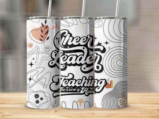 Cheer Leader Teaching Inspirational Design Tumblers