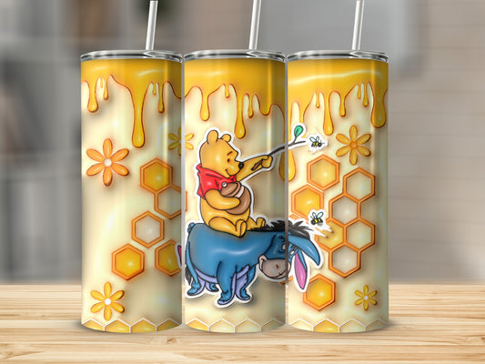Winnie the Pooh and Eeyore Honeycomb Tumbler