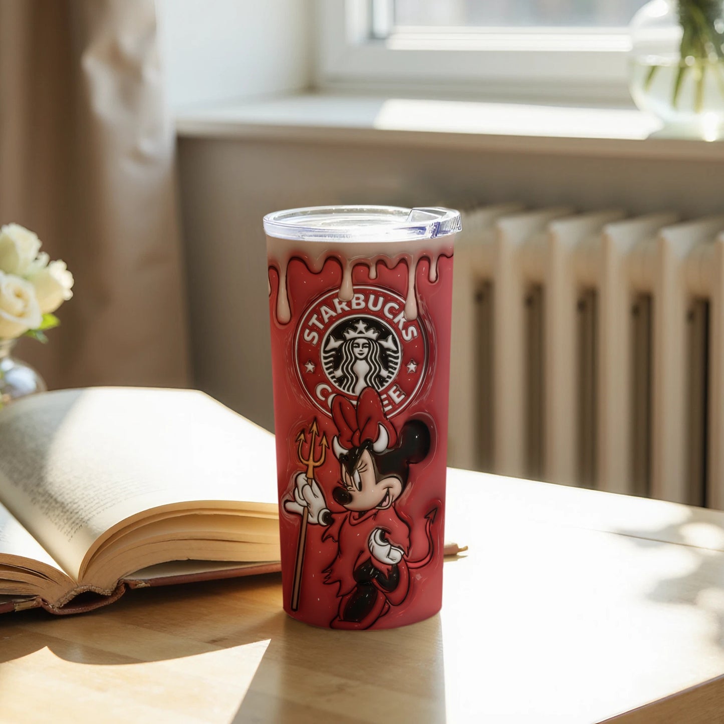 Minnie Mouse Evil Starbucks Cup Tumbler