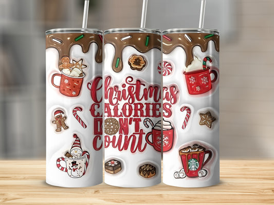 Christmas Calories Don't Count Holiday Tumbler