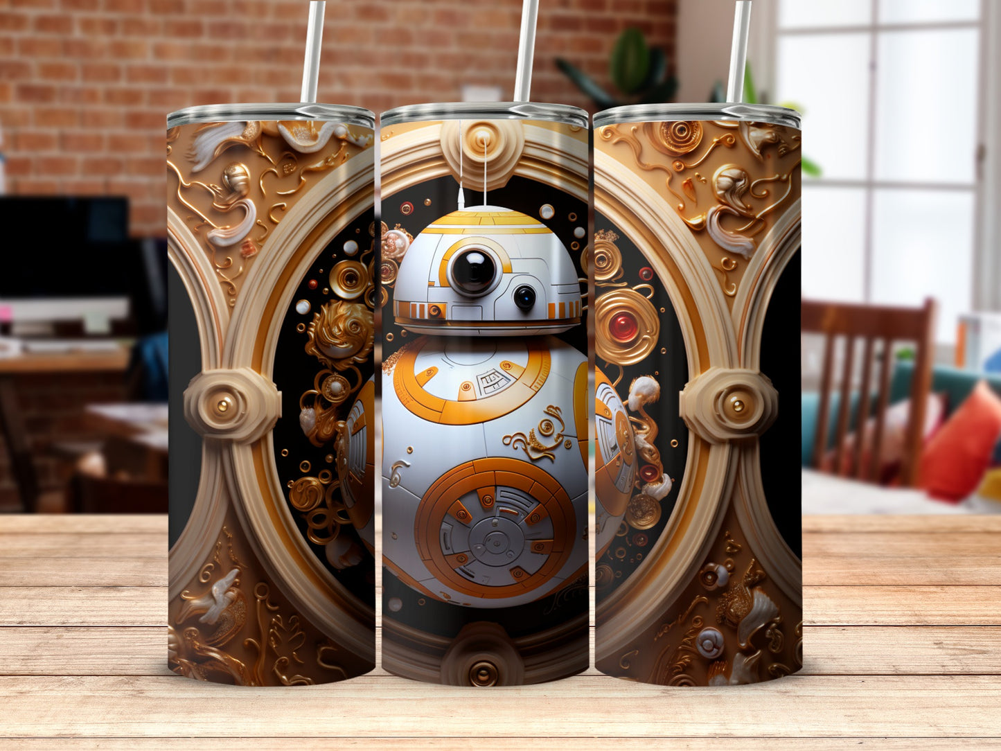 Steampunk Robot Design Insulated Tumbler Product