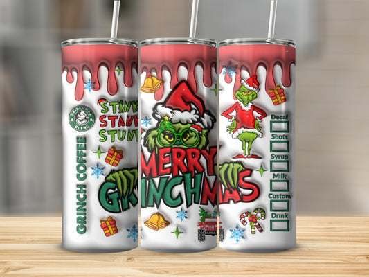 Grinch Christmas Coffee Tumbler Merry Grinchmas Cup