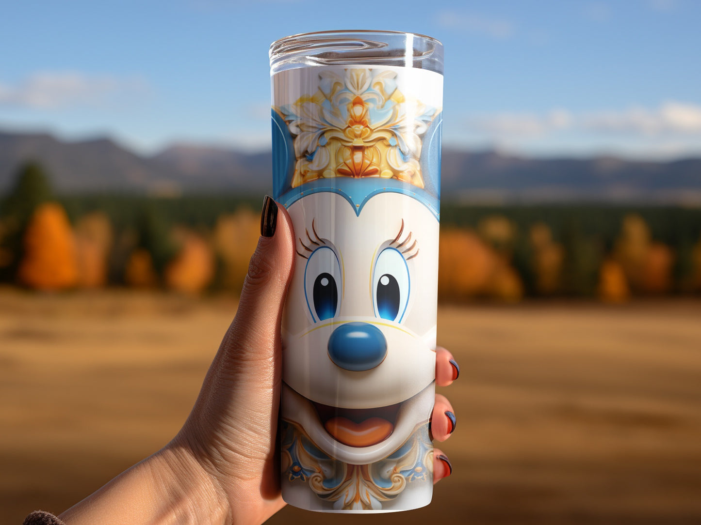 Whimsical Character Design Tumbler for Beverages