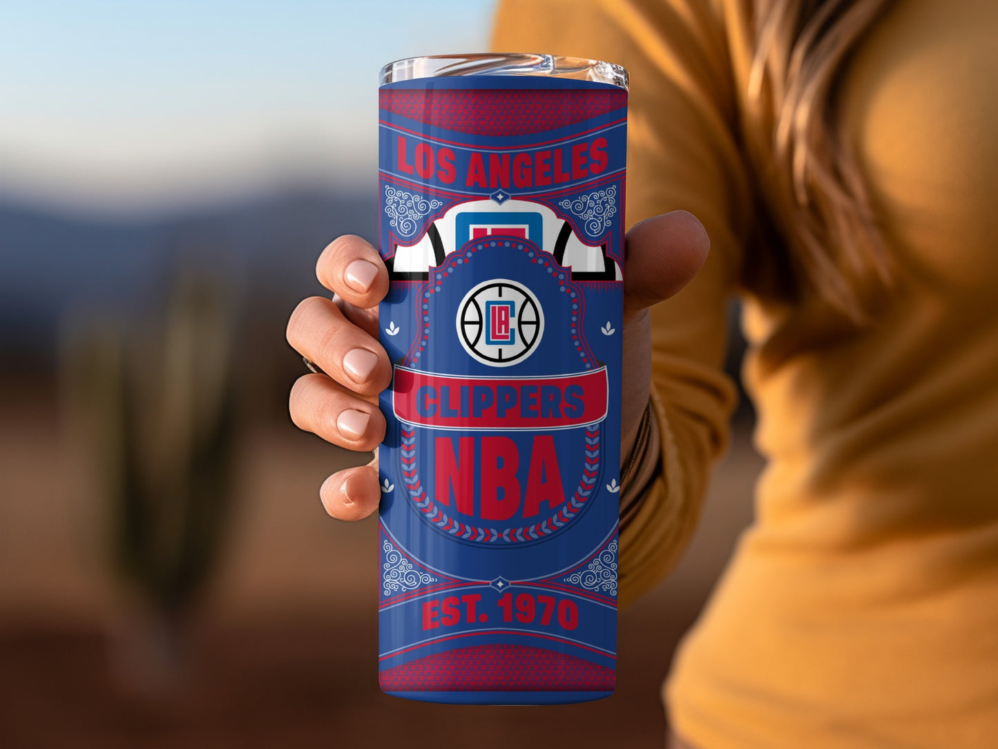 Los Angeles Clippers NBA Established 1970 Design Tumbler