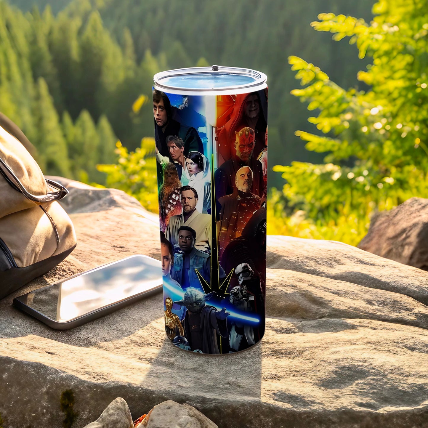Star Wars Character Split Design Insulated Tumbler product type