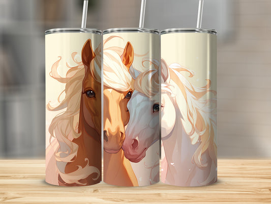 Ethereal Horse Portraits Artistic Design Tumbler product type