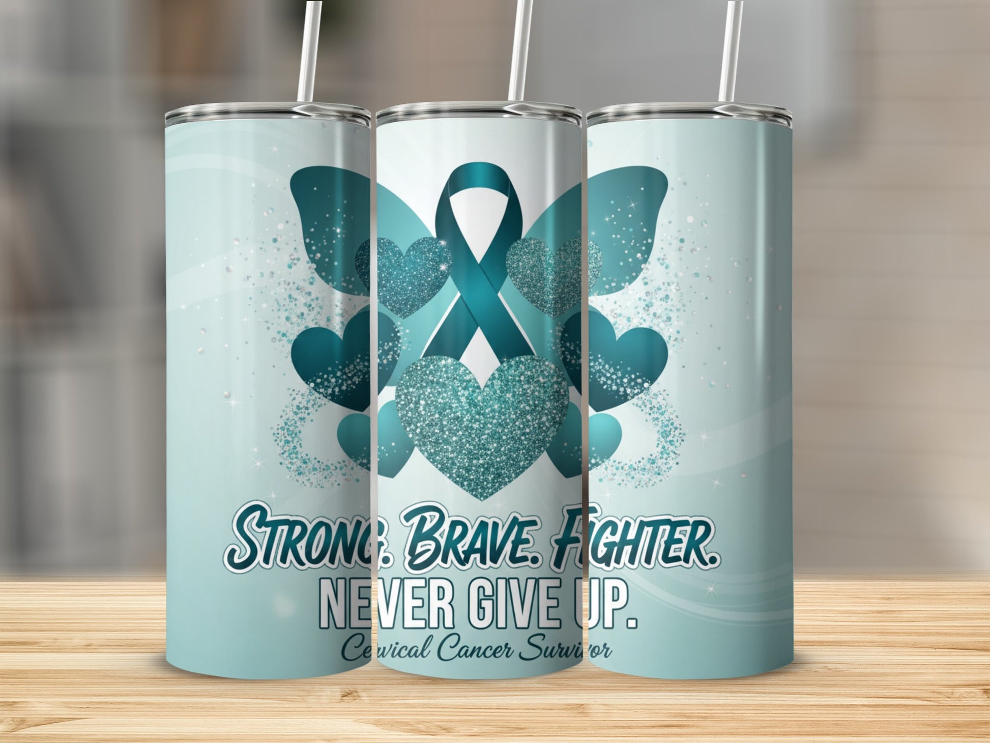 Strong Brave Fighter Never Give Up Cervical Cancer Survivor
