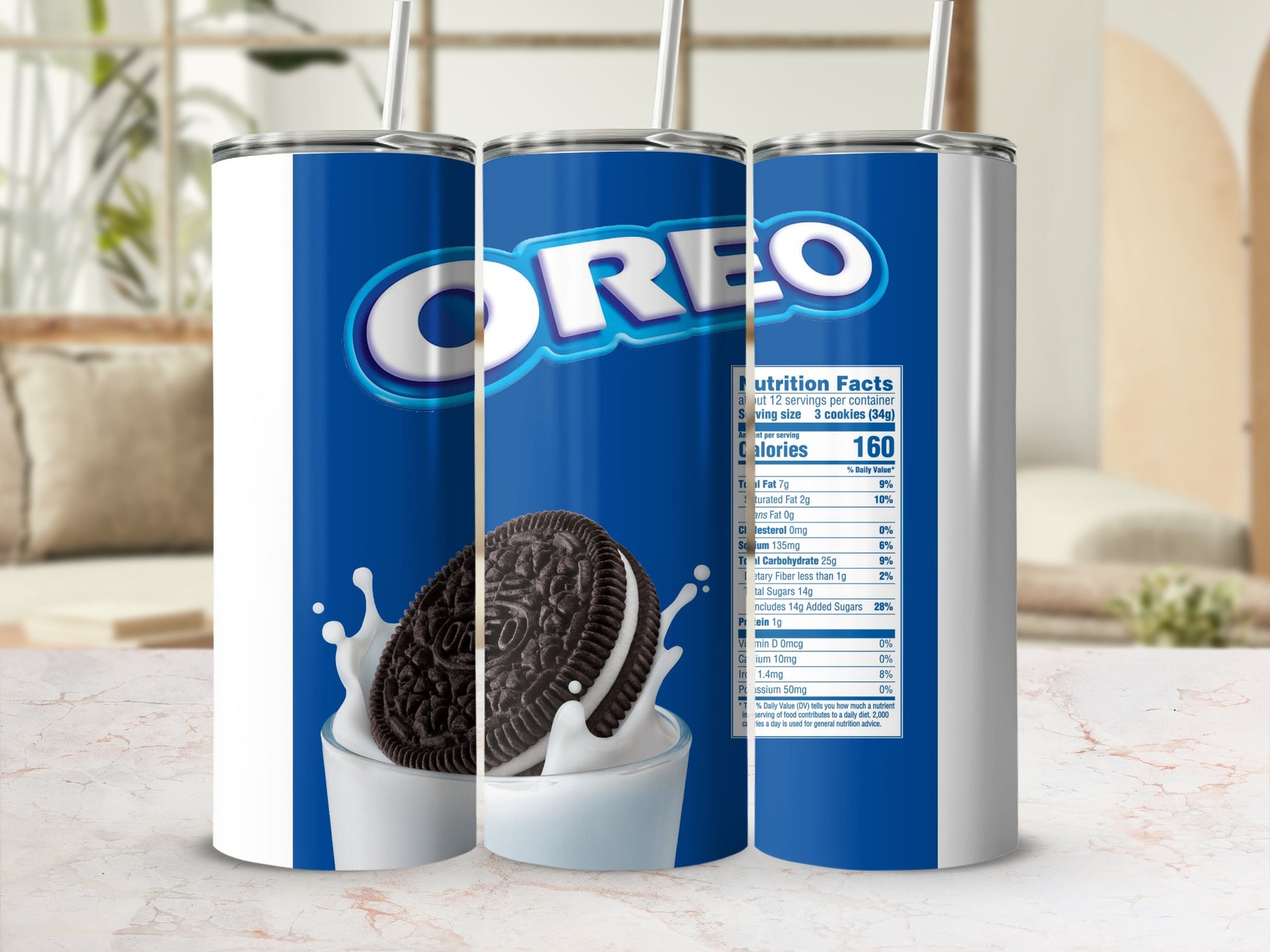 OREO Cookie Dunk Milk Splash Nutrition Facts Tumbler product type