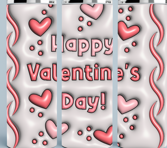 Valentine 3D Inflated tumbler