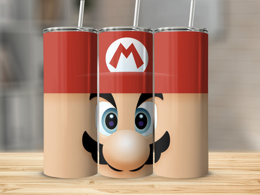 Mario Character Face Red Hat M Logo Tumbler product type