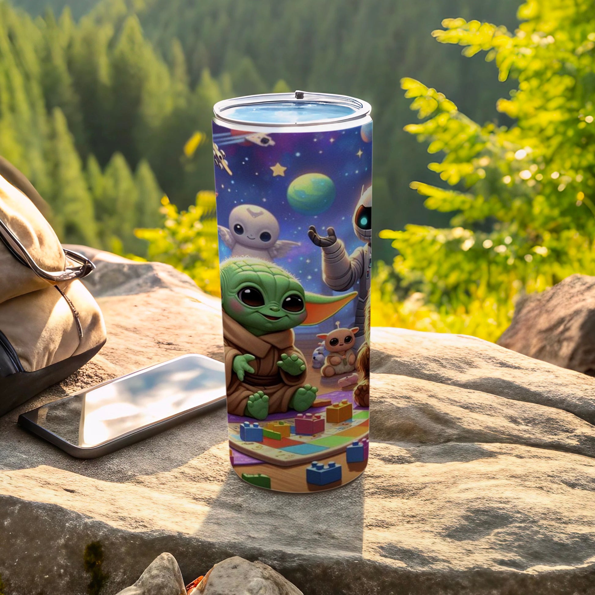 Adorable Baby Alien and Imagineered Friends Tumbler