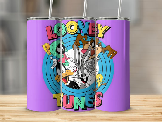 Colorful Looney Tunes Characters Tumbler Cup