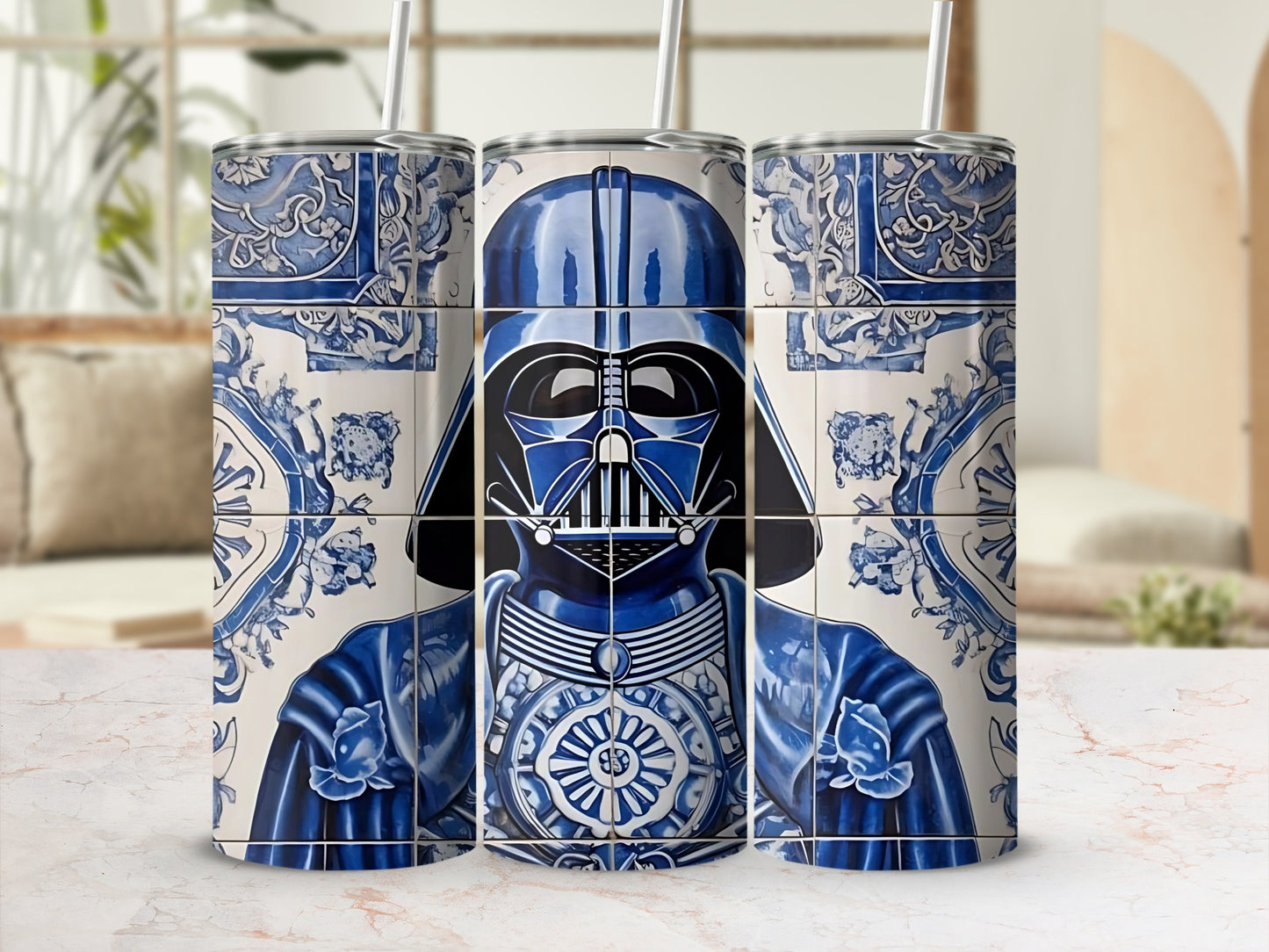 Darth Vader Azulejo Tile Design Tumbler Galactic Villain product type