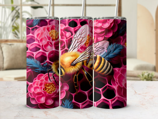 Bumblebee Pink Honeycomb Flower Garden Design product type
Bee Tumbler, Honeycomb Pattern, Pink Floral Design, Bumblebee Art, Nature Tumbler, Insect Theme, Garden Lover Gift, Unique Drinkware, Summer Vibes, Floral Tumbler, Bee Lover, Artistic Print, Bright Colors, Blue Accents, Custom Cup, Travel Mug, Insulated Tumbler, Gifting Idea, Wildlife Art, Queen Bee