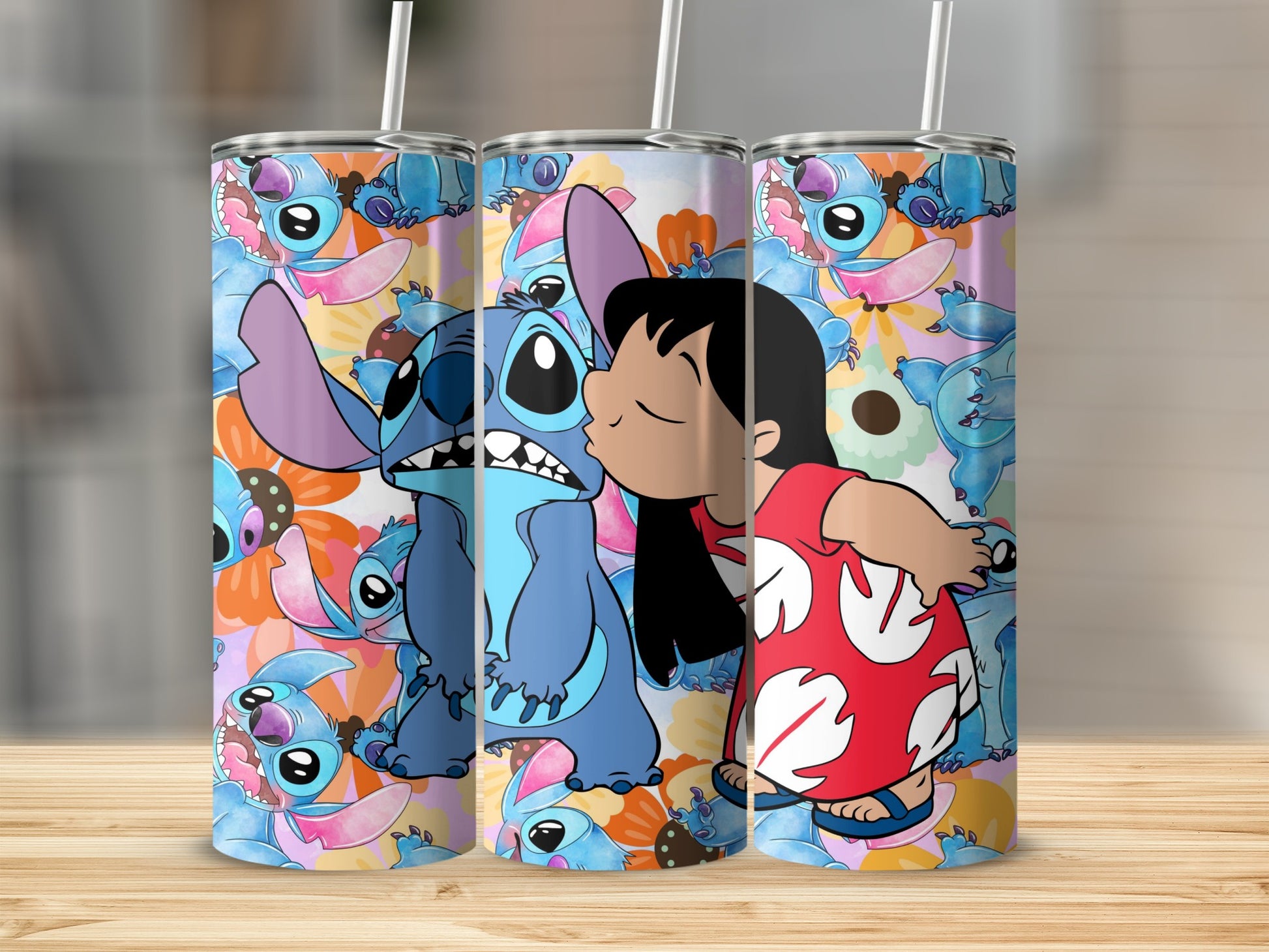 Vibrant Cartoon Character Design Tumbler Flask
