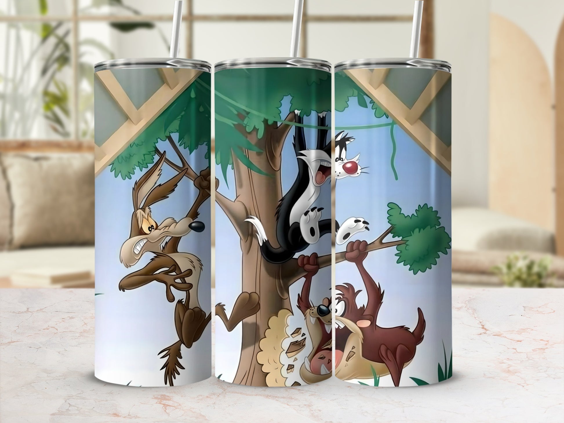 Funny Cartoon Characters Design Tumbler Cup