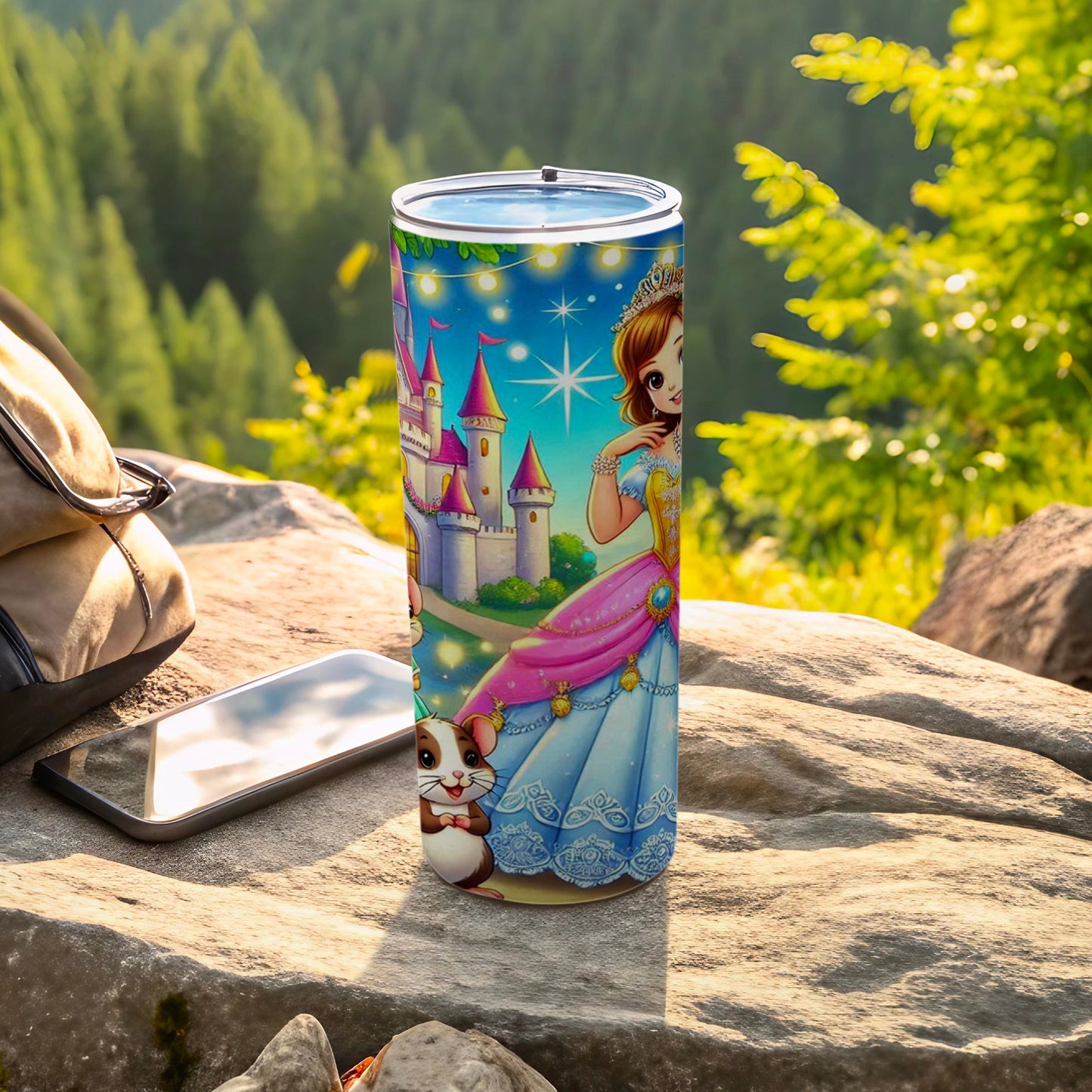 Princess and Castle Design Tumbler for Kids