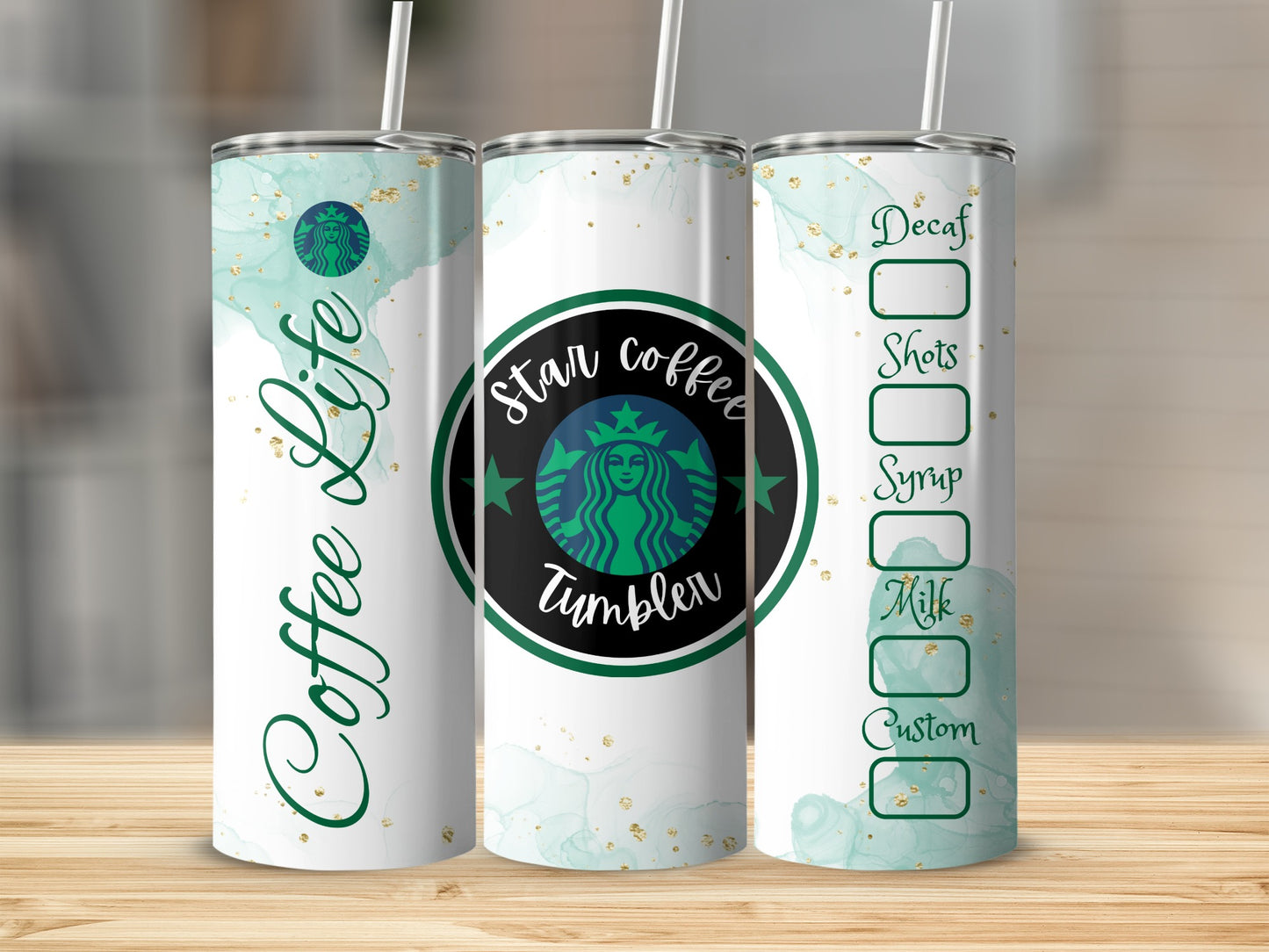 Coffee Life Star Coffee Tumbler for Custom Orders