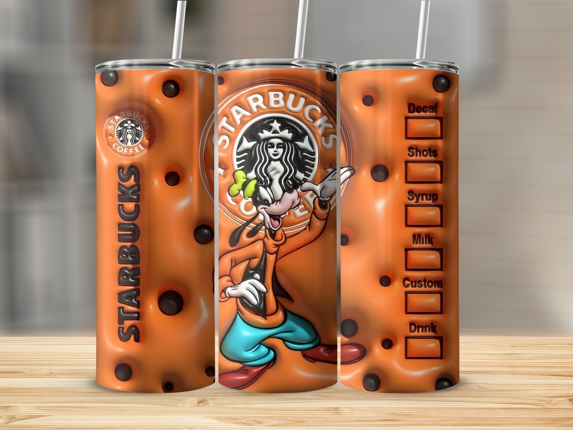 Funny Cartoon Character Coffee Tumbler With Custom Options