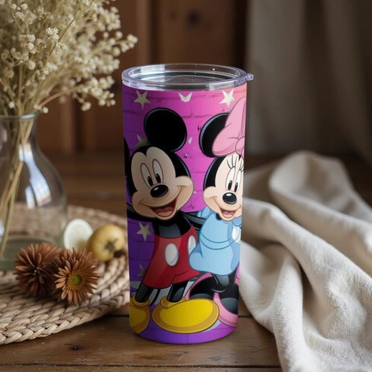 Mickey and Minnie Mouse Themed Tumbler Cup