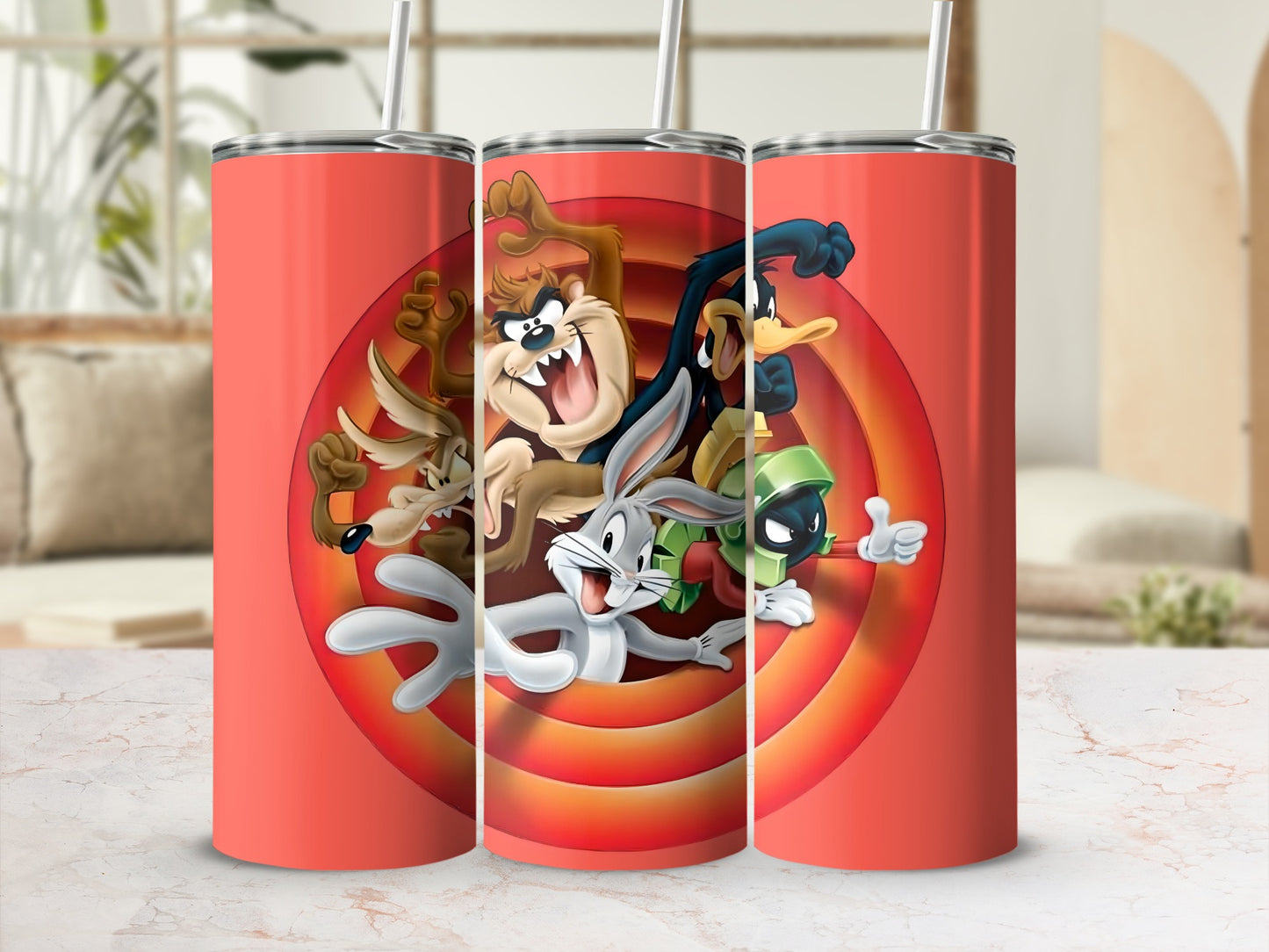 Classic Cartoon Character Design Travel Tumbler