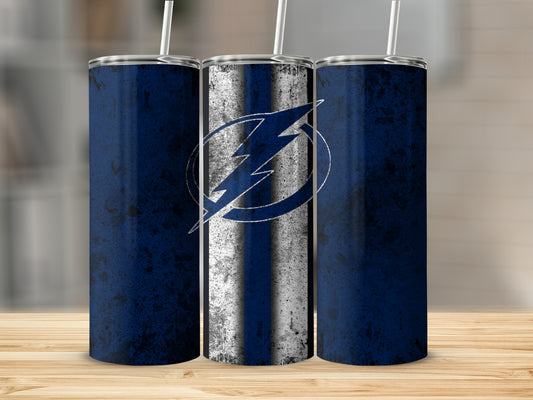 Lightning Bolt Themed Insulated Tumbler 20oz Flask Cup