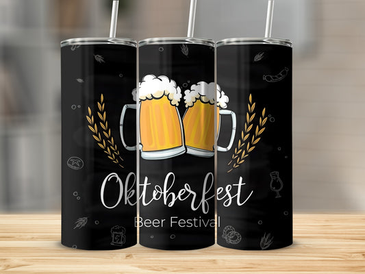 Oktoberfest Beer Festival Custom Tumbler Design