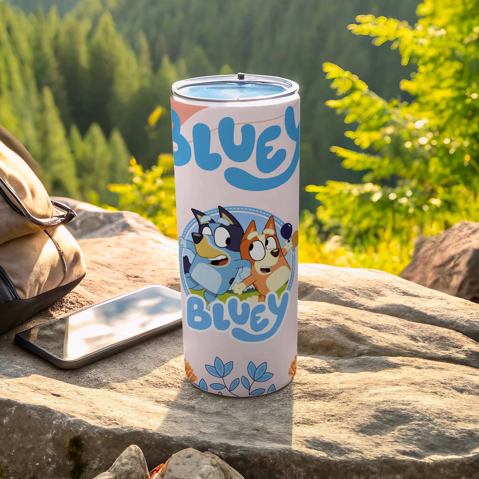 Bluey Cartoon Characters Themed Tumbler Cup