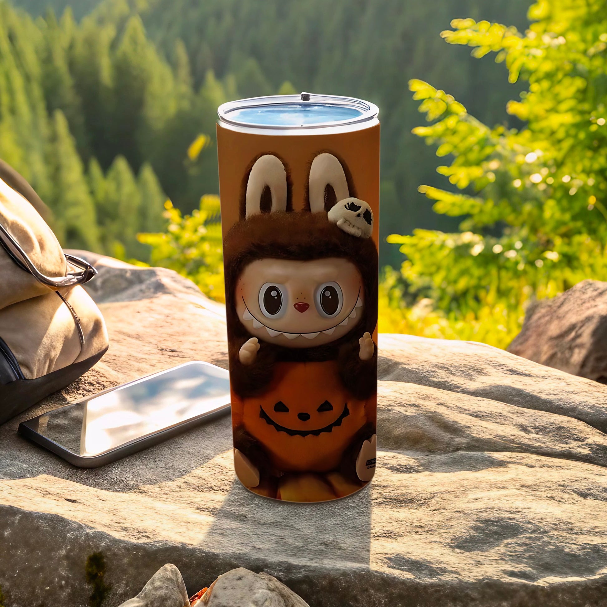 Cute Halloween Monster Bunny Design Tumbler