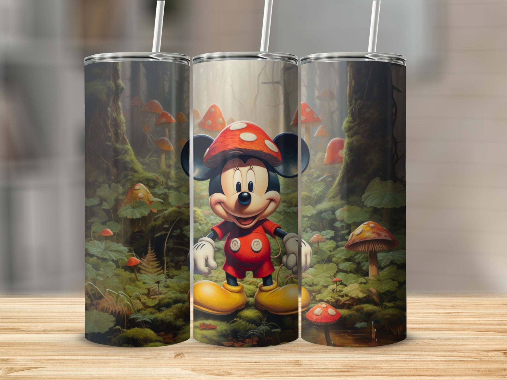 Retro Forest Adventure Character Tumbler