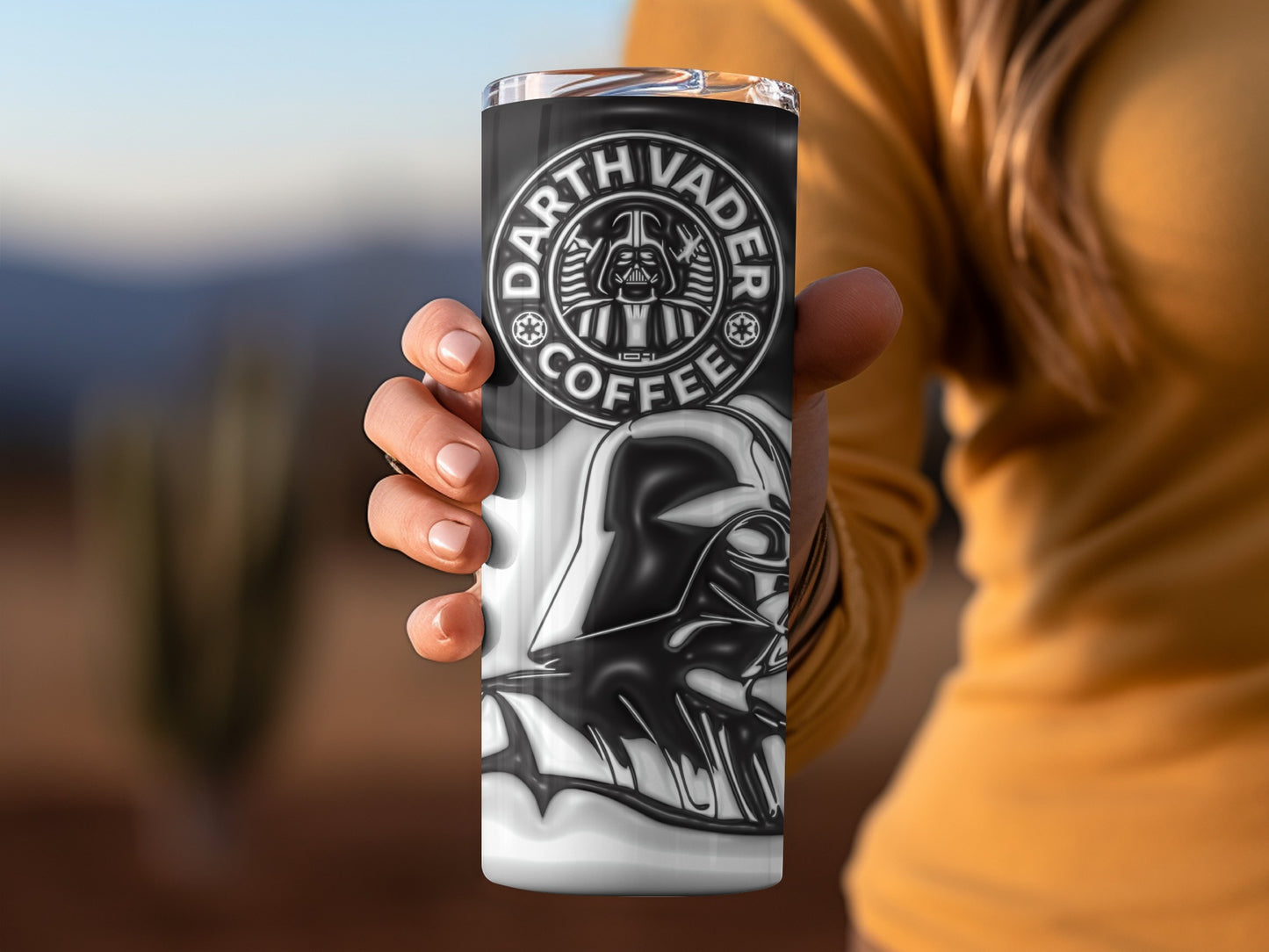 Darth Vader Coffee Tumbler Travel Mug Insulated Cup