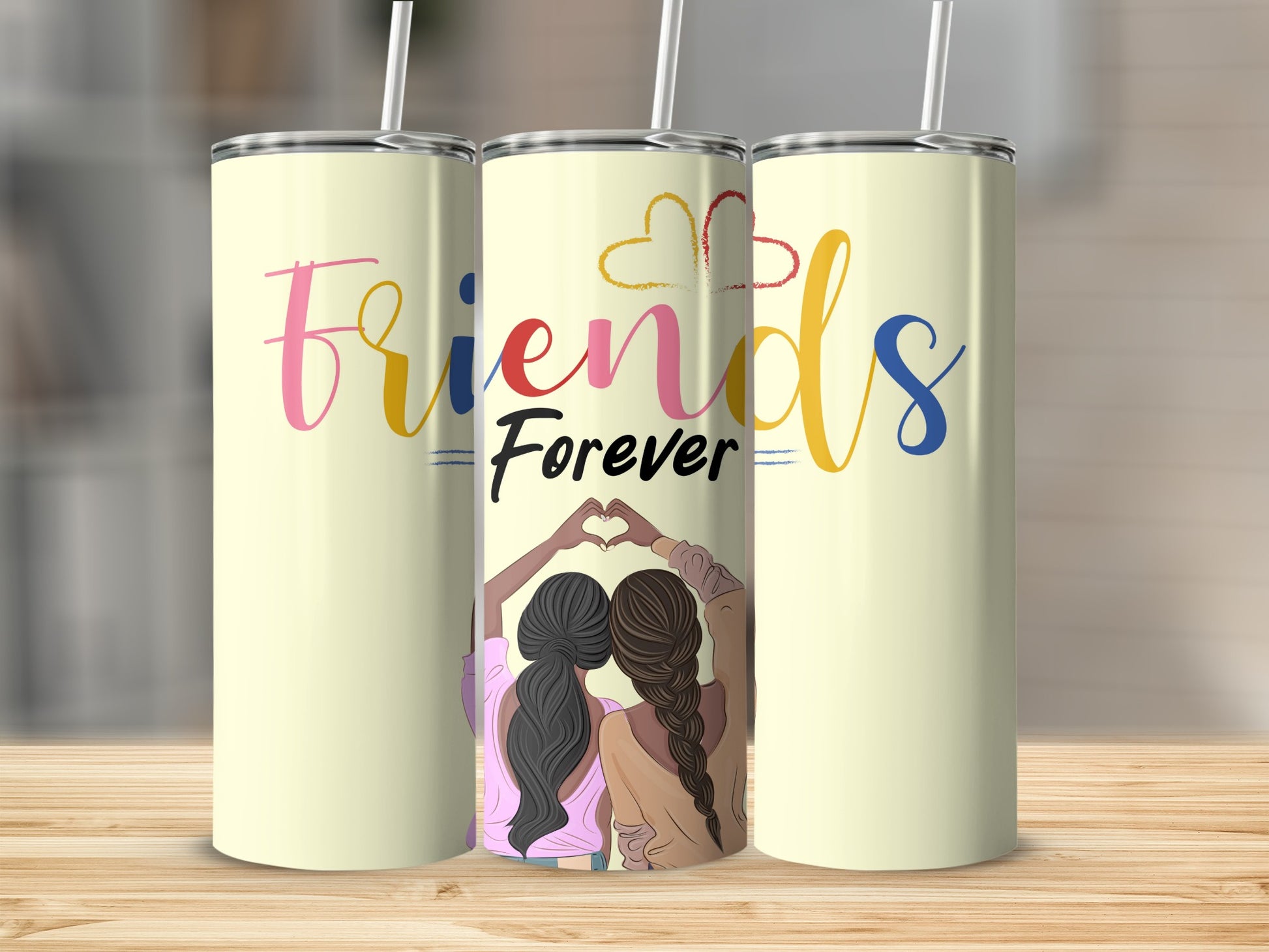 Friends Forever Colorful Tumbler for Best Friends