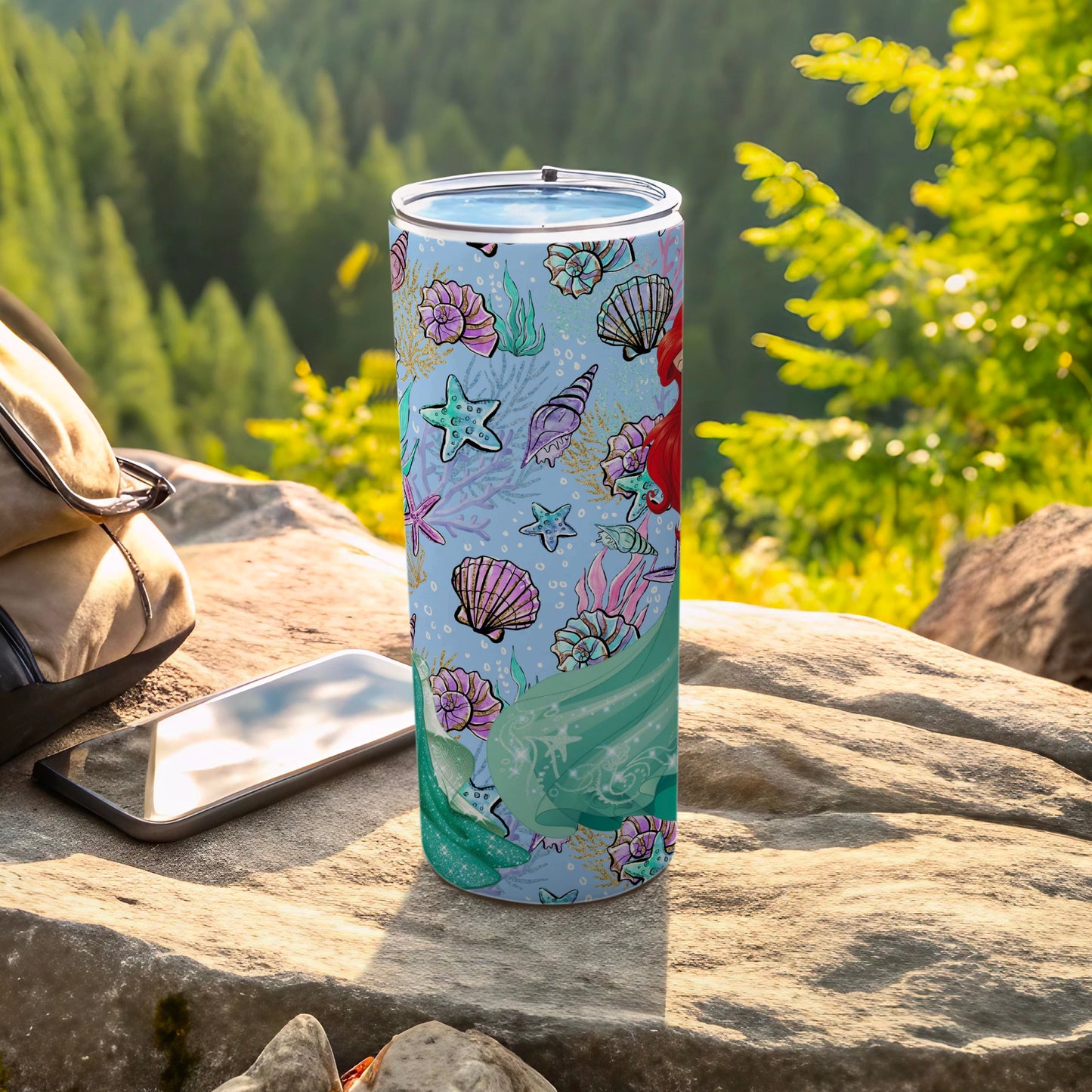 Ocean Adventure Themed Insulated Drink Tumbler