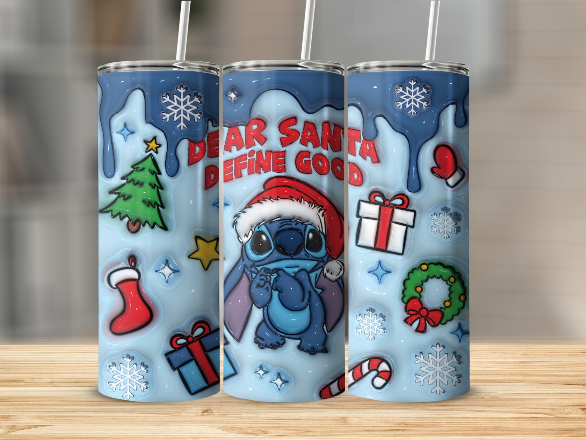 Dear Santa Define Good Christmas Tumbler Cup