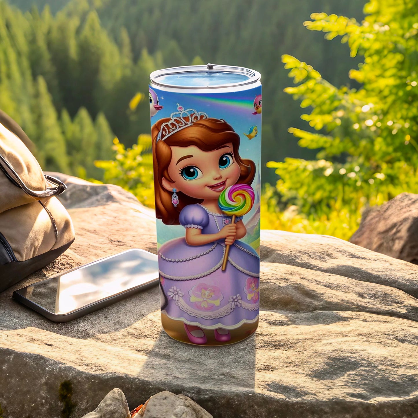Princess Character with Lollipop Tumbler for Kids