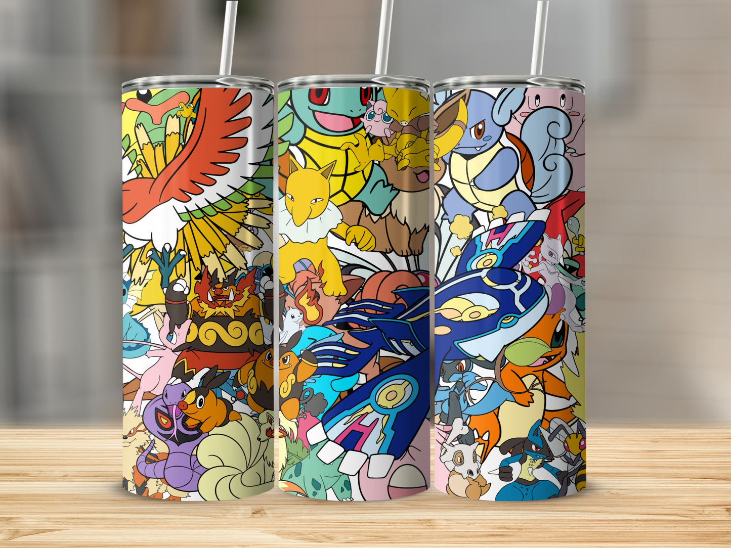 Colorful Anime Character Design Insulated Tumbler Cup