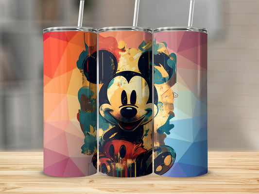Colorful Mickey Mouse Tall Insulated Tumbler