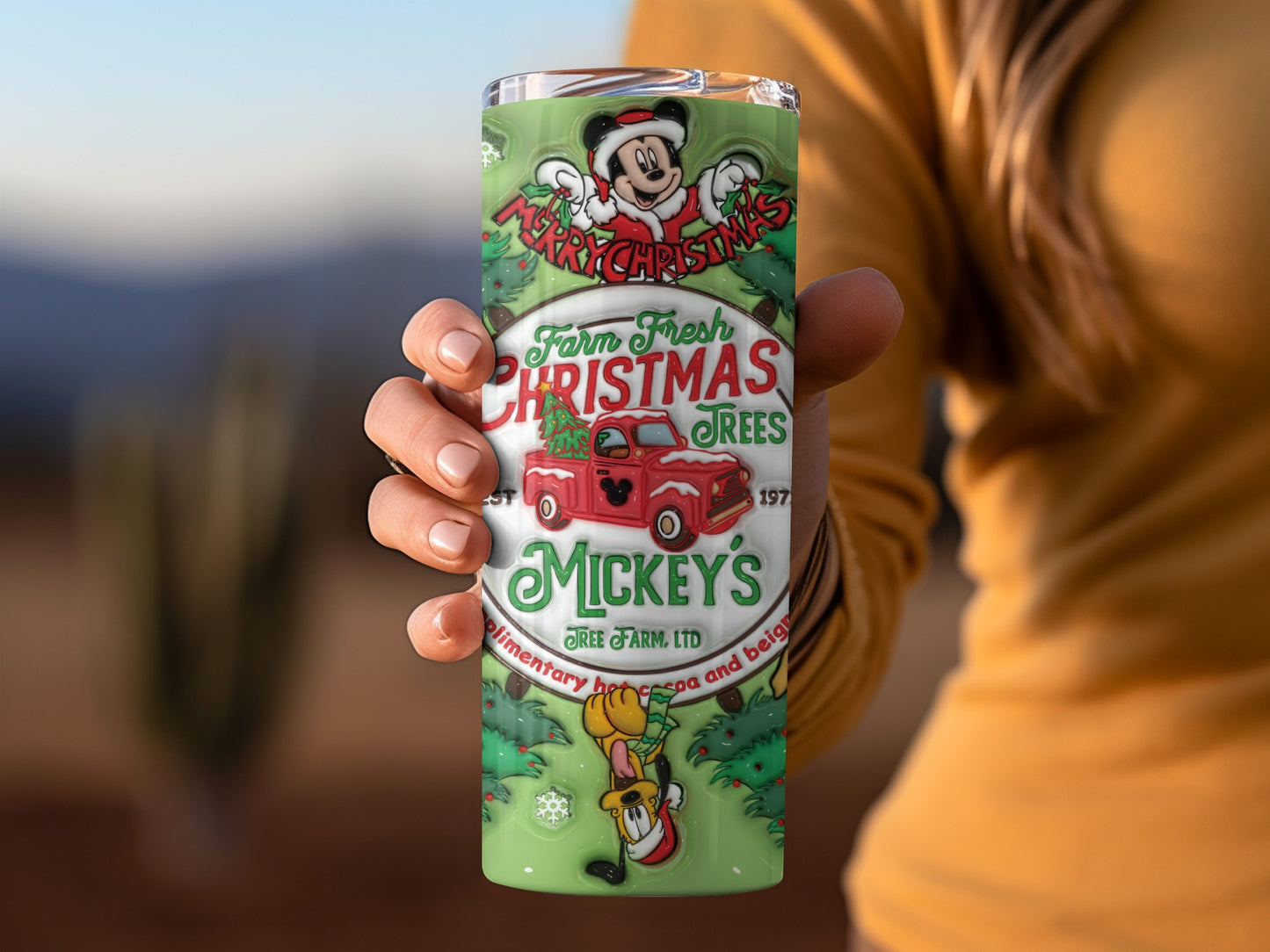 Farm Fresh Christmas Trees Mickey's Tree Farm tumbler