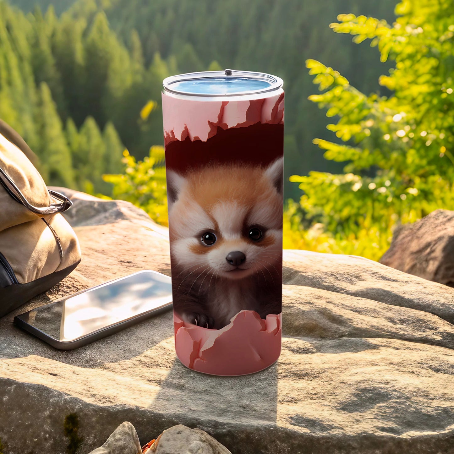 Cute Animal Design Vacuum Insulated Tumbler With Lid