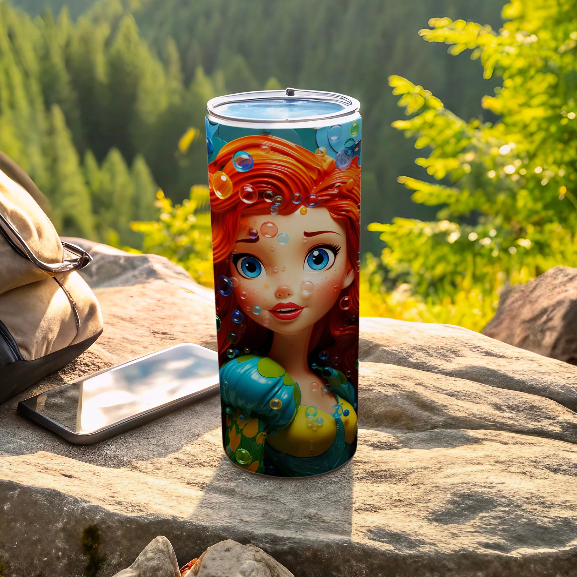 Enchanting Mermaid Design Tumbler for On-the-Go Refreshment