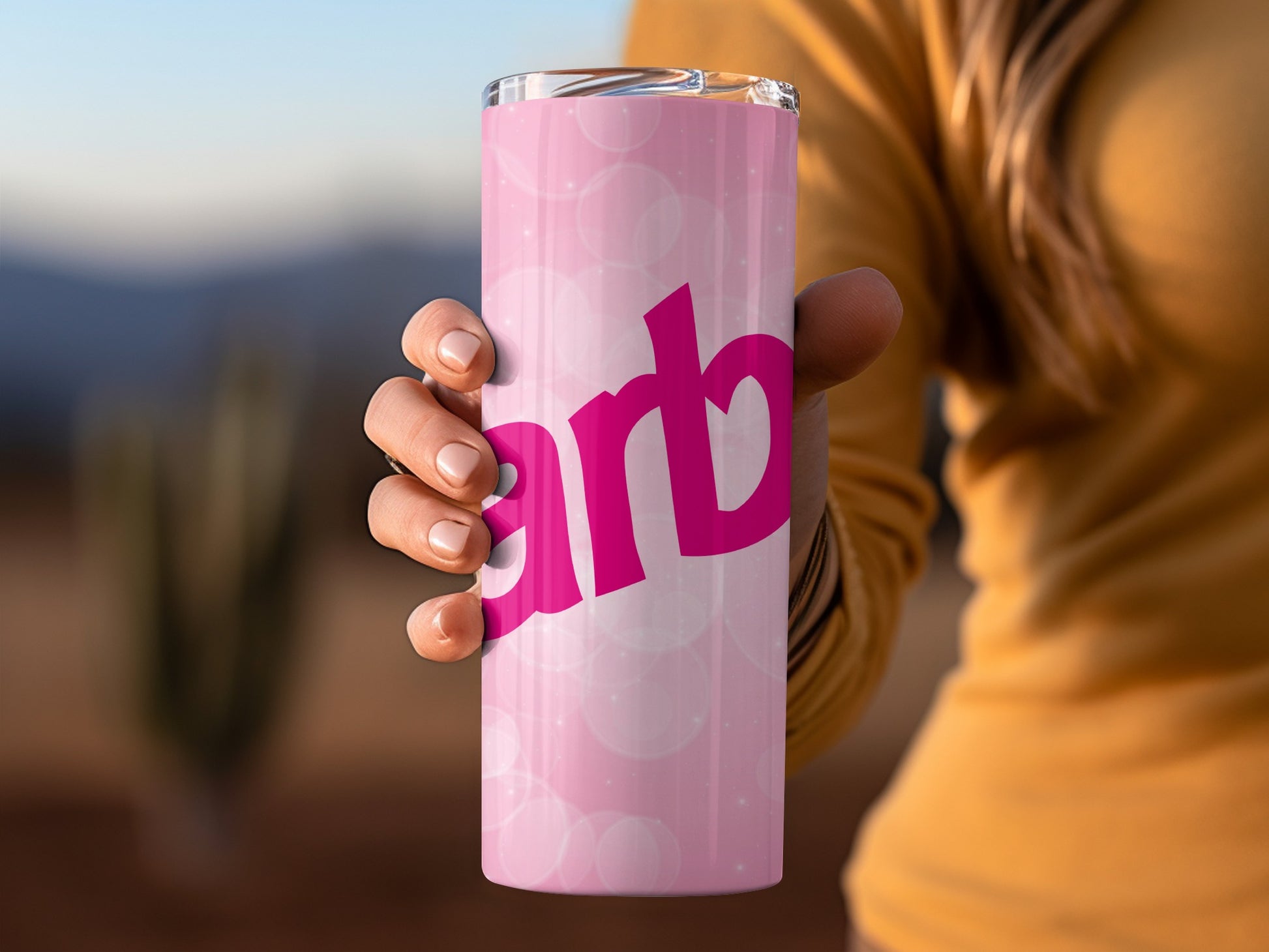Pink Personalized Stainless Steel Tumbler Flask Cup