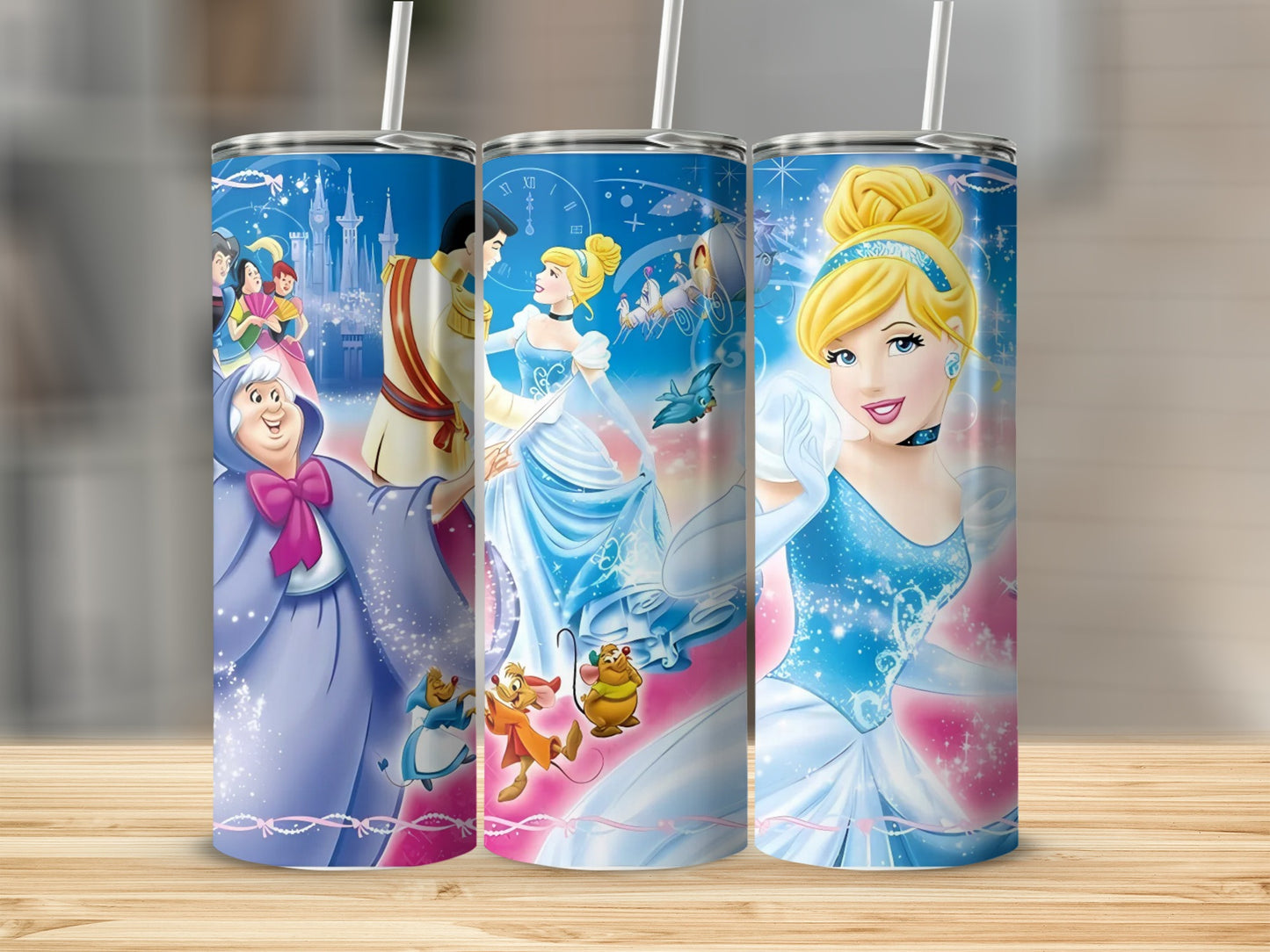 Enchanting Cinderella Fairy Tale Theme Tumbler