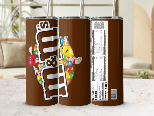 M&M's Characters Brown Tumbler Nutrition Facts product type