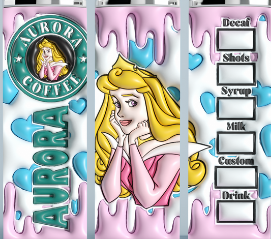 Aurora Princess Coffee tumbler