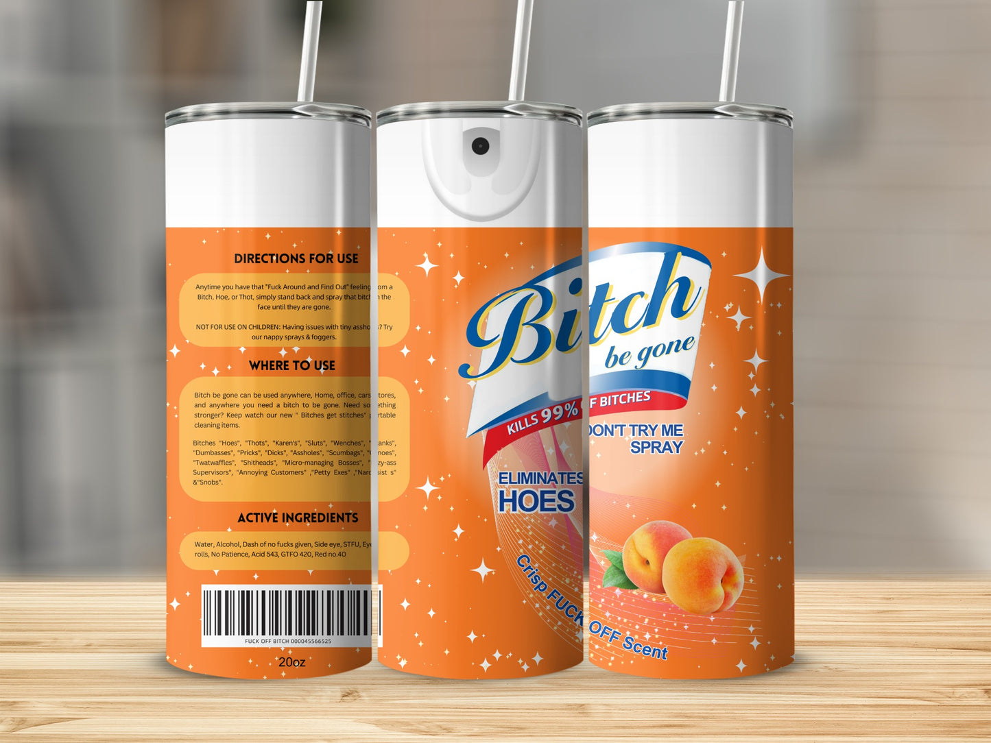Bitch Be Gone Don't Try Me Spray Eliminates Hoes
