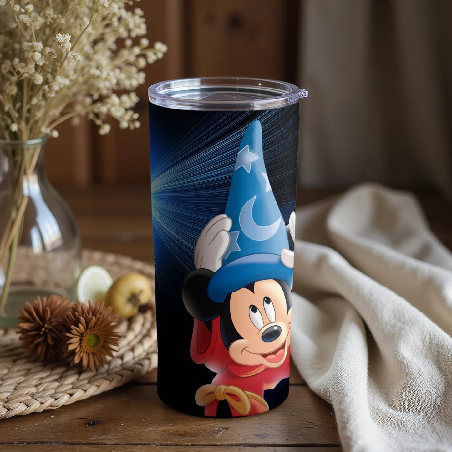 Mickey Mouse Sorcerer's Hat Themed Drink Tumbler