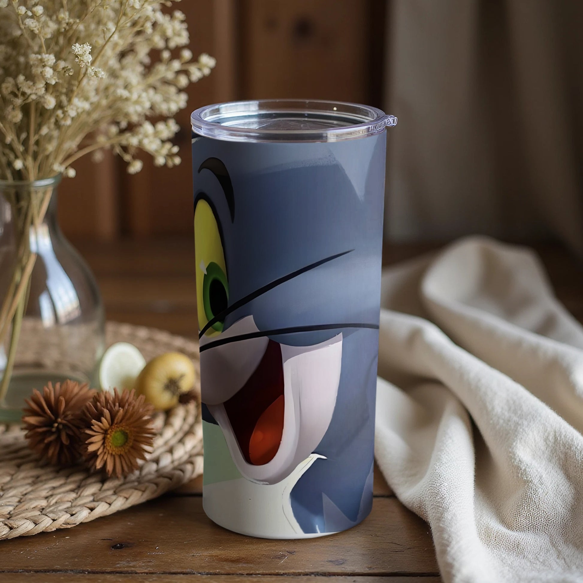 Tom and Jerry Cartoon Character Insulated Drinkware Cup